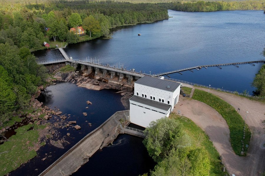 Majenfors nya hydropower plant